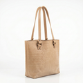Bolsa Tote de Piel PullUp color Beige, hecha a mano en León — INALIA Leather