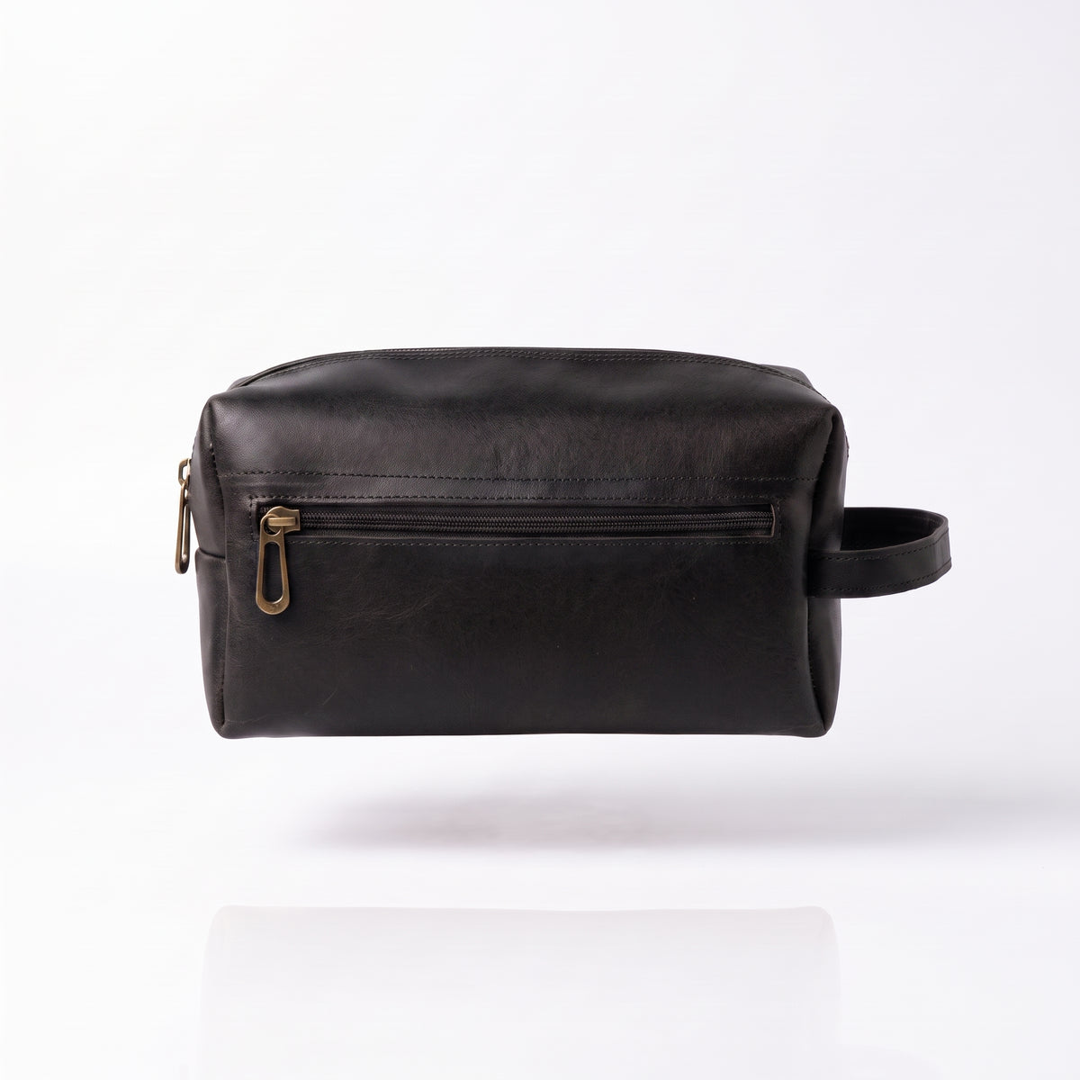 Neceser de Piel Pull-Up Color Miel – Dopp Kit Hecho a Mano