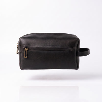 Neceser de Piel Pull-Up Color Miel – Dopp Kit Hecho a Mano