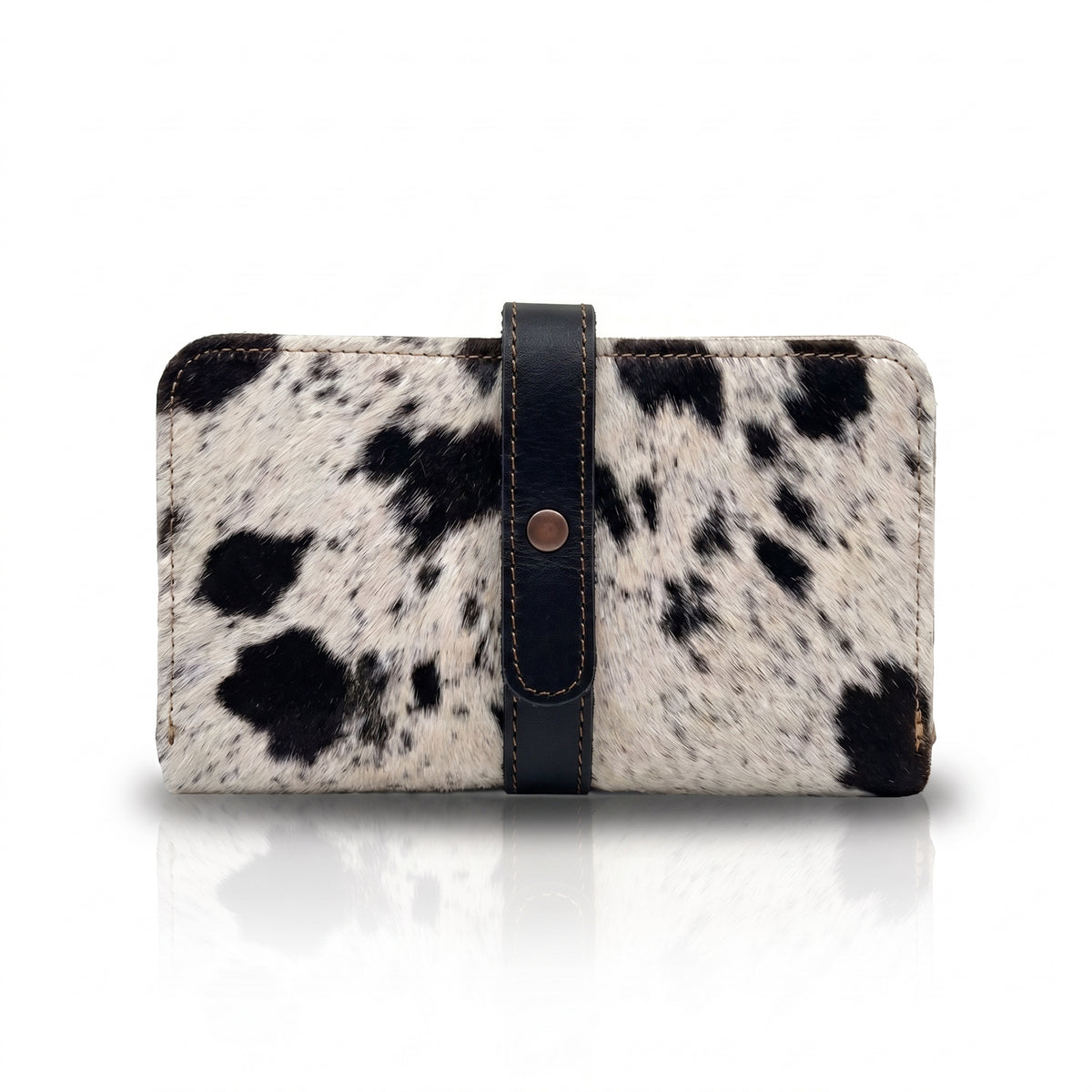 Cartera Tote de Pelo de Vaca con Interior PullUp — Piezas Únicas