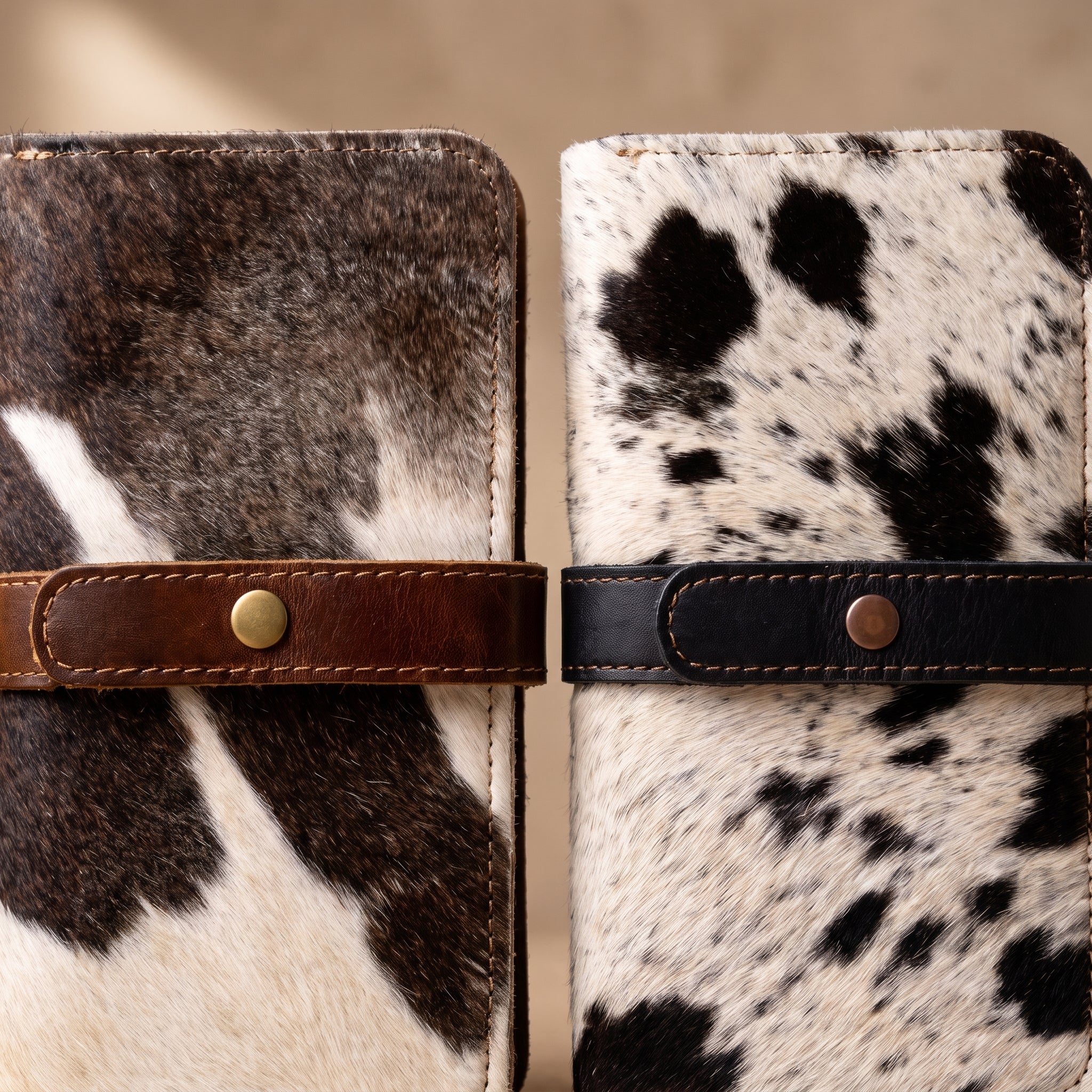 Cartera Tote de Pelo de Vaca con Interior PullUp — Piezas Únicas