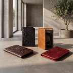 Portapasaportes de piel artesanales acomodados — INALIA Leather