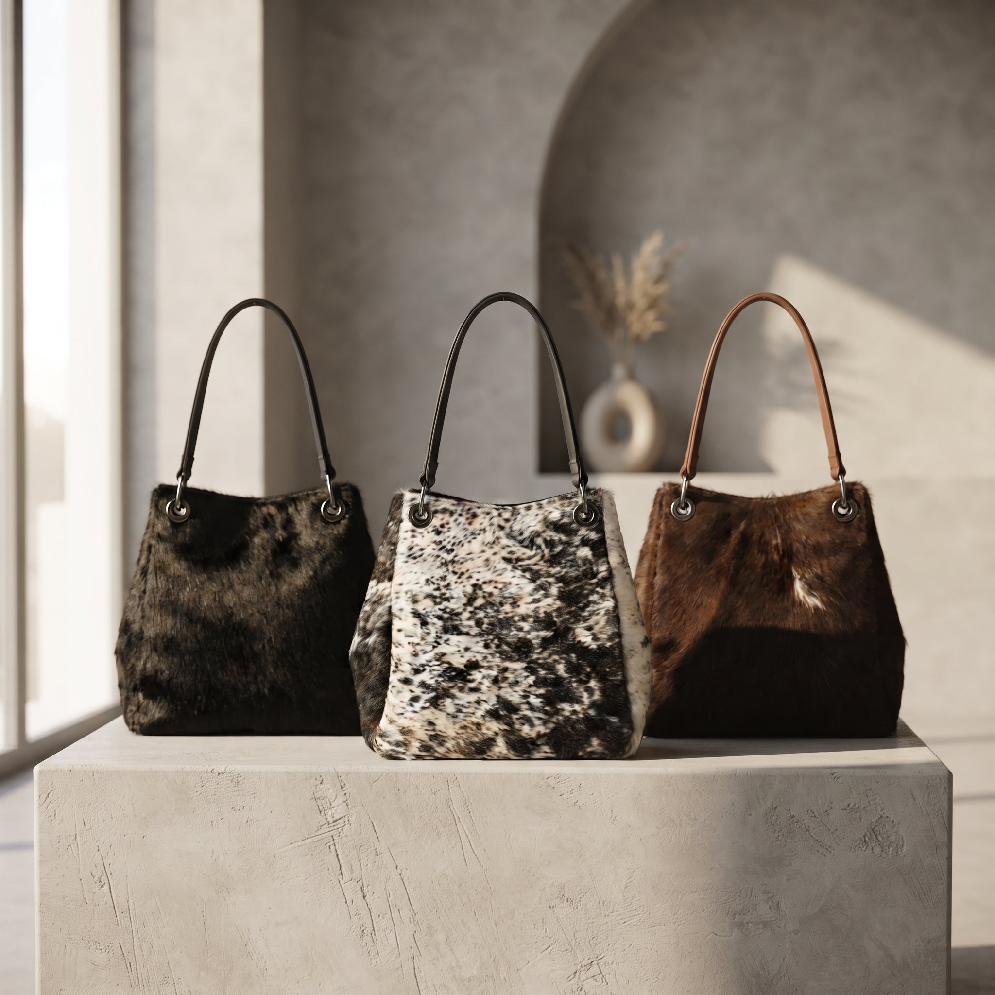 Bolsa Serena de Pelo de Vaca — Piezas Únicas