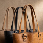 Bolsa Tote de Piel PullUp — Estampado Lele