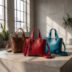 Colección Mini Tote de piel Crazy INALIA Leather en tres colores