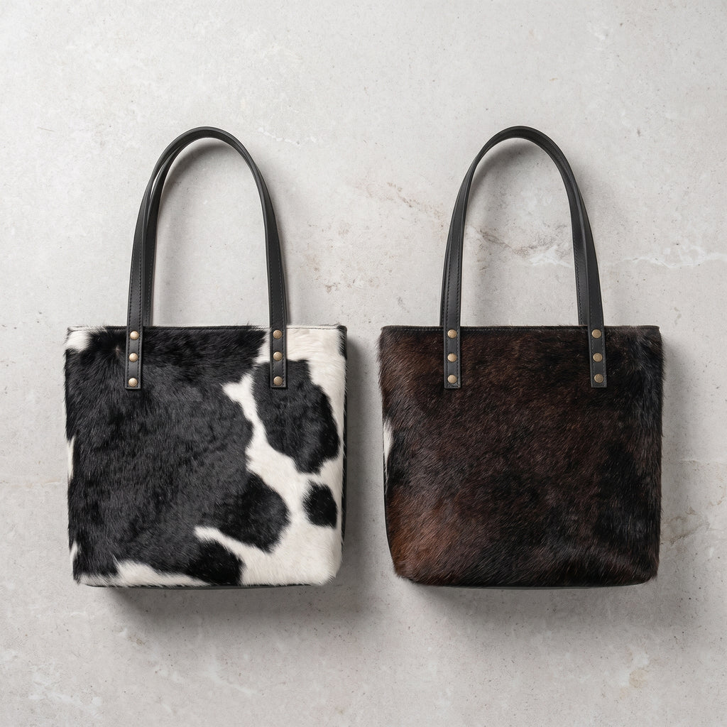 Bolsa Tote de Pelo de Vaca — Pieza Única