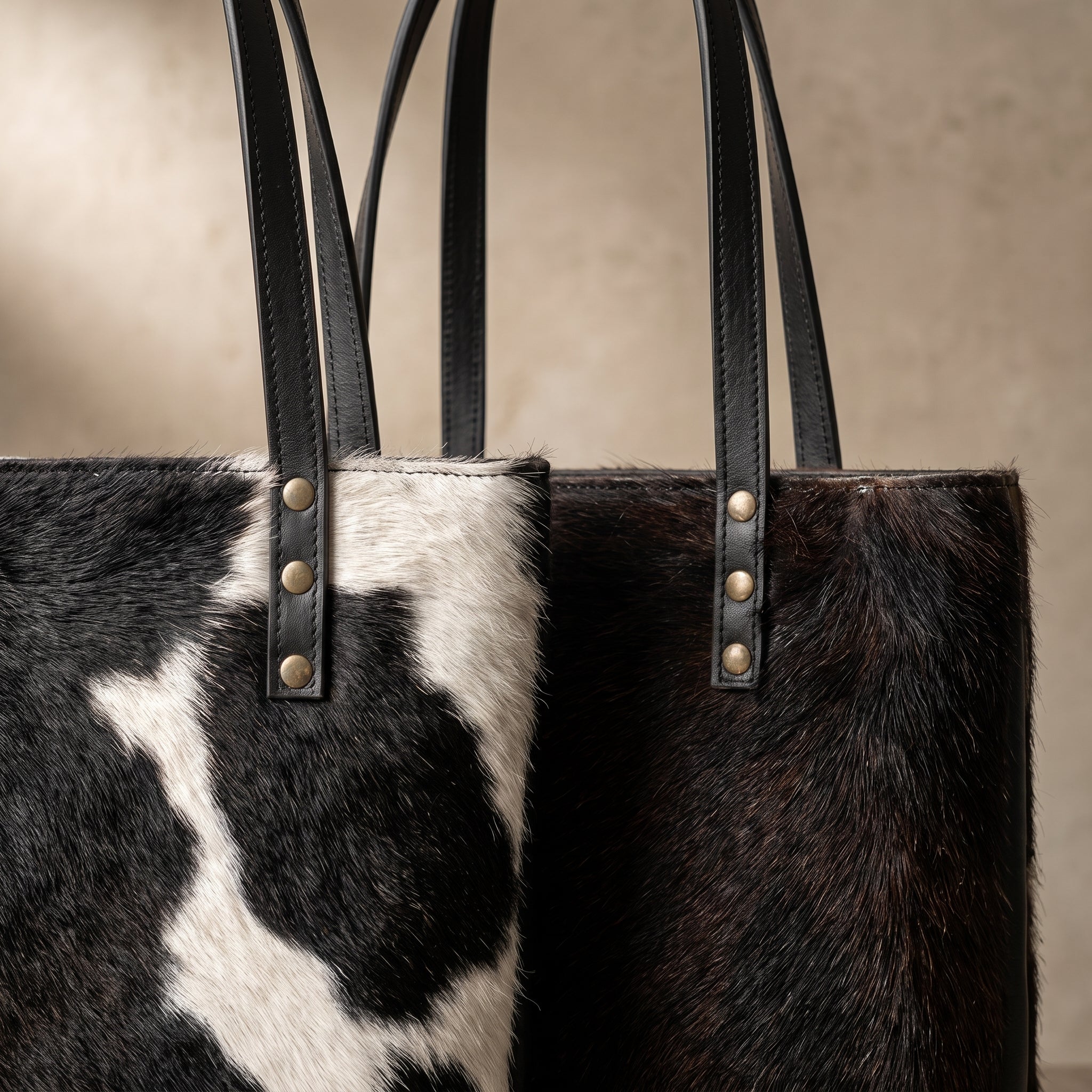 Bolsa Tote de Pelo de Vaca — Pieza Única
