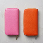 Cartera de Piel Floater de Doble Cierre – Colores Vibrantes