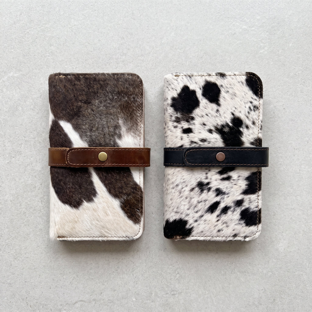 Cartera Tote de Pelo de Vaca con Interior PullUp — Piezas Únicas