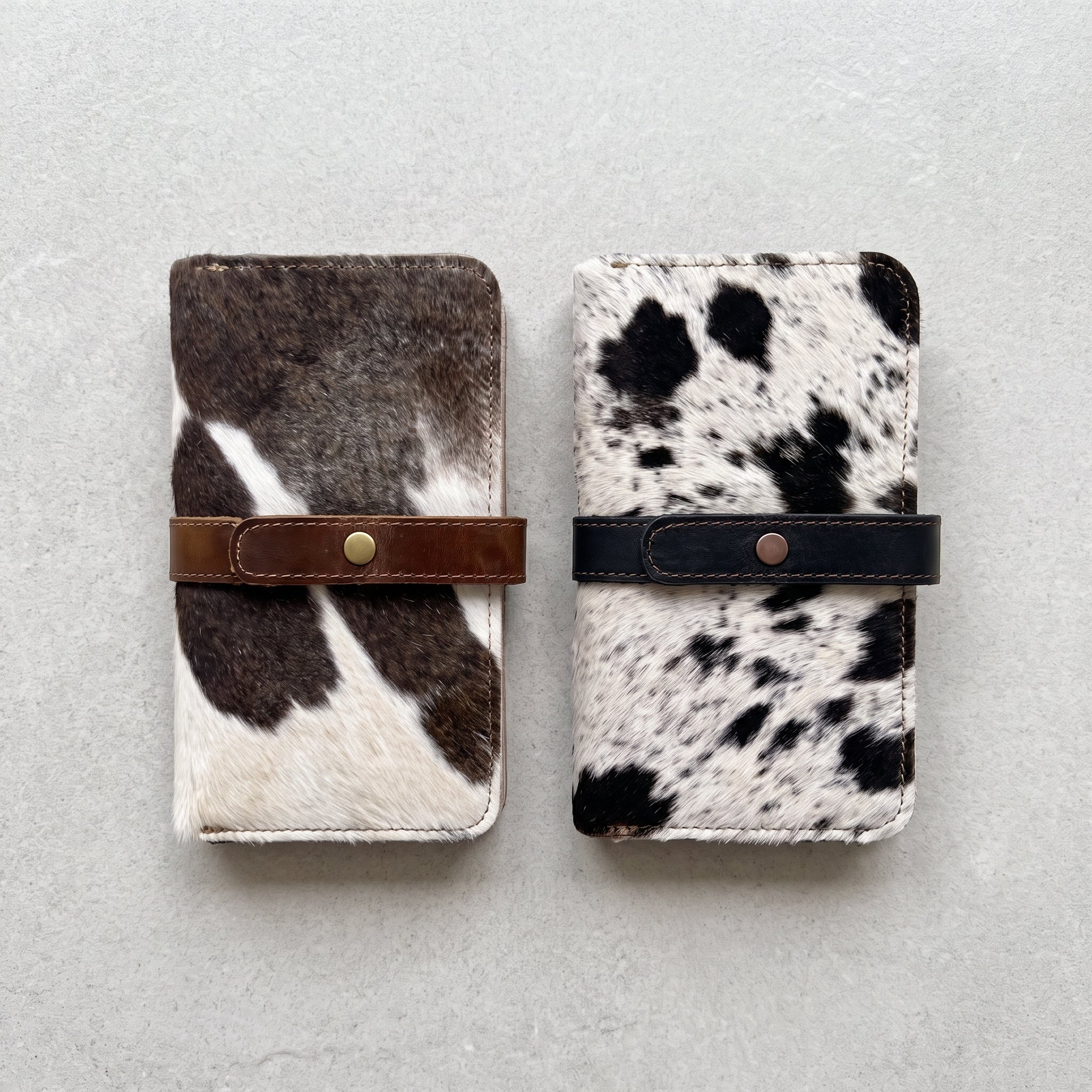 Cartera Tote de Pelo de Vaca con Interior PullUp — Piezas Únicas